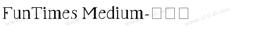 FunTimes Medium字体转换